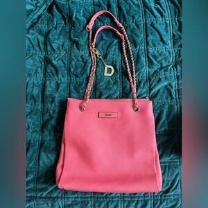 DKNY Pink Chain Strap Shoulder Bag